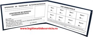 Legitimatie conducator auto ARR interior alb